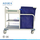 AG-SS017B عربة نقالة مستشفى الفولاذ المقاوم للصدأ المستخدمة عربة الغسيل