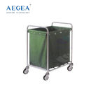 AG-SS013 معدات الغسيل التجارية عربة الفولاذ المقاوم للصدأ مع كيس الغبار قابل للغسل