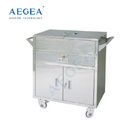 AG-ET021 304 الفولاذ المقاوم للصدأ أداة مستشفى عيادة العلاج الطبي الإجراءات العربة