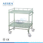 AG-SS042A الجراحية المنقولة الفولاذ المقاوم للصدأ مستشفى الأثاث العربة الطبية