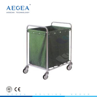 AG-SS013 عربة غسيل ملابس ستانلس ستيل من أربع عجلات